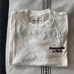 Abercrombie & Fitch White and Burgundy City Tee